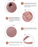 Brown Chic 3-Piece Women's Handbag Set - PU Leather Tote, Crossbody Bag & Clutch Purse-4