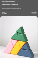 Grey Transforming Silicone Pencil Case - Stand-Up Pen Holder & Stationery Organizer-4