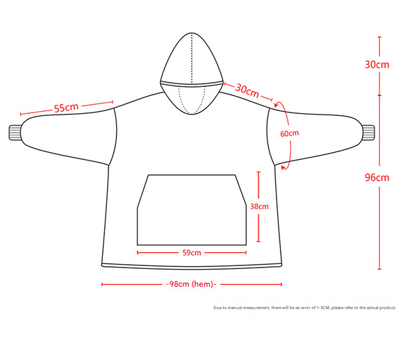 Dark Grey Oversized Wearable Blanket Hoodie - Ultra Soft & Cozy Snuggle Pullover for Adults