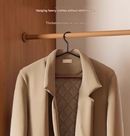 Premium Solid Wood Clothes Hangers Set of 6 - Wide Shoulder Non-Slip Suit Hangers-2