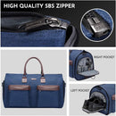 Dark Blue 45L Garment Duffel Bag - Men's Travel Suit Bag - Carry On Weekender-3