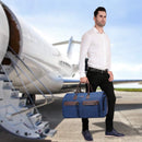 Dark Blue 45L Garment Duffel Bag - Men's Travel Suit Bag - Carry On Weekender-5