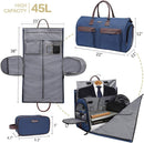 Grey 45L Garment Duffel Bag - Men's Travel Suit Bag - Carry On Weekender-2