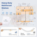 Dark grey Foldable Baby Crib Storage Hanging Bag - Large Capacity Organizer for Cribs and Changing Tables-2