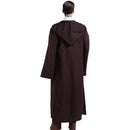 Blue Shadow Wanderer Hooded Cape - Premium Velvet Robe for Jedi, Wizard & Medieval Cosplay-2