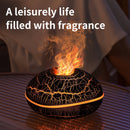 Crack color Mini USB Aromatherapy Diffuser with Flame Projection - Portable Humidifier for Home and Car Use-1