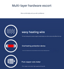 White High-Power Cordless Hair Dryer, 15600mAh USB Rechargeable Blow Dryer with Hot & Cold Air, 3 Speeds & Heat Settings-5