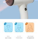 Pink Ultra-Lightweight Ionic Cordless Hair Dryer, USB Rechargeable Portable Blow Dryer with Cool Air for Travel & Home-4