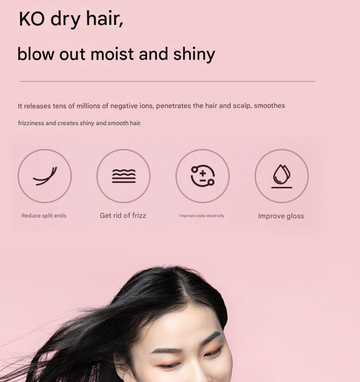 Black Ultra-Lightweight Ionic Cordless Hair Dryer, USB Rechargeable Portable Blow Dryer with Cool Air for Travel & Home - 0