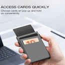 Green Ultra-Slim RFID Blocking Pop-Up Wallet - Automatic Card Holder with Metal Case & Secure Screw Base-3
