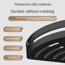 Elegant black Premium No-Drill Corner Shower Caddy - Thickened ABS Bathroom Storage Shelf with Hooks, Quick Wall Mount Organiser-3