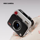Black Retro Mini Digital Camera Keychain - 48MP Portable Pocket Camcorder with 1080p HD Video-1