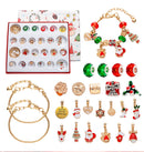 Golden 44-Piece Assorted Christmas Baubles Set with Elegant Designs in Wooden Gift Box - 3-6cm Decorative Ornaments for Tree, Home & Holiday Display-3