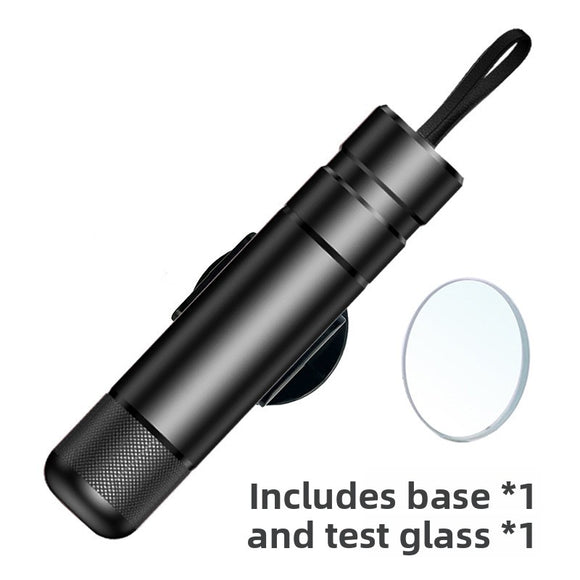 Black 2-in-1 Emergency Car Escape Tool - Spring-Loaded Window Breaker & Seatbelt Cutter