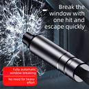 Silver 2-in-1 Emergency Car Escape Tool - Spring-Loaded Window Breaker & Seatbelt Cutter-2