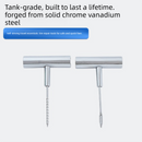 A 58-piece set Blue Heavy-Duty Tubeless Tyre Repair Kit - Emergency Puncture Plug Set for Cars, Motorcycles & ATVs-2