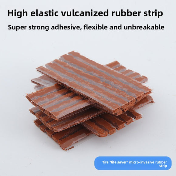 A 58-piece set Blue Heavy-Duty Tubeless Tyre Repair Kit - Emergency Puncture Plug Set for Cars, Motorcycles & ATVs