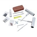 A 58-piece set Blue Heavy-Duty Tubeless Tyre Repair Kit - Emergency Puncture Plug Set for Cars, Motorcycles & ATVs-4