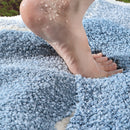 Premium Bath Mat with 8X Water Absorption & Non-Slip Base(Footprints by the seaside)-3
