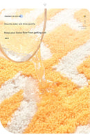 Super Absorbent Microfiber Bath Mat - Non-Slip TPR Backing, Machine Washable, Fun Fruit Designs(Red apple 50*60cm)-4