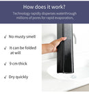 Collapsible Diatom Mud Bath Mat - Quick Dry, Non-Slip, Odor-Free Absorbent Pad(light grey)-4