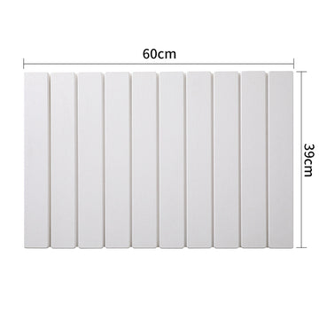 Collapsible Diatom Mud Bath Mat - Quick Dry, Non-Slip, Odor-Free Absorbent Pad(white)