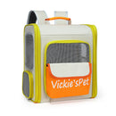 Breathable Pet Carrier Backpack - Large Capacity, Multiple Windows, Oxford Cloth(orange)-1