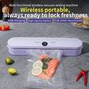 Wireless Portable Vacuum Sealing Machine - Automatic Food Sealer with LCD Display & Dual Modes(White)-2