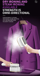 Portable Handheld Garment Steamer & Mini Iron - Smart Temperature Control, Rapid Heating & Powerful Steam for All Fabrics(White)-7