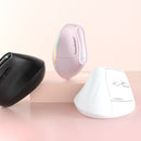 Ergonomic Vertical Mouse - Multi-Device Bluetooth5.0 & 2.4G Wireless, Adjustable DPI, Silent Click(Purple)-8