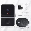 Mini Smart Video Doorbell - 480P Wide-Angle Lens, Two-Way Audio & Night Vision(black)-1