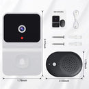 Mini Smart Video Doorbell - 480P Wide-Angle Lens, Two-Way Audio & Night Vision(white)-1