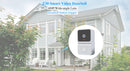Mini Smart Video Doorbell - 480P Wide-Angle Lens, Two-Way Audio & Night Vision(white)-3