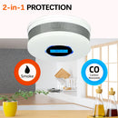 2-in-1 Smoke & Carbon Monoxide Detector with LCD Display - Real-Time Monitoring & Loud Alarm(White)-3