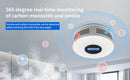 2-in-1 Smoke & Carbon Monoxide Detector with LCD Display - Real-Time Monitoring & Loud Alarm(White)-6