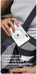 4K Ultra HD Digital Camera - 75MP, 2.8-inch Rotatable Screen, Auto Focus & Built-in Flash(white)-7