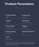 Ergonomic Dual-Mode Wireless Gaming Mouse - Mute Buttons, Adjustable DPI, Rechargeable, Multi-Assist Keys(black)-6