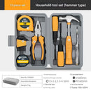 13-Piece Essential Household Tool Kit - Compact Home Repair & DIY Set with Storage Case(yellow)-1