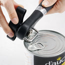 2pc Multifunctional Safe-Cut Can Opener - Smooth Edge, Ergonomic Handle(black)-2