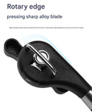 2pc Multifunctional Safe-Cut Can Opener - Smooth Edge, Ergonomic Handle(black)-8