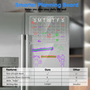 Magnetic Acrylic Fridge Calendar & Memo Board Set - Dry Erase Planner with Markers & Eraser(43*30cm 3mm)-6