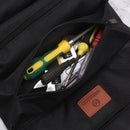 Heavy-Duty Canvas Tool Roll Up Bag & Organizer Tote - Multi-Pocket Wrench & Tool Pouch(Green)-3