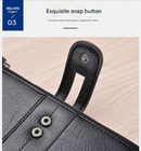 Brown Men's Vintage PU Leather Long Wallet - High Capacity Dual Zipper Clutch with Phone & Card Slots-4