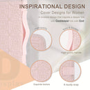 Pink Elegant Quilted Bible Cover - Protective Book Case with Carry Handle-7