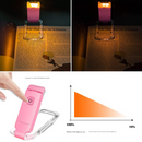 2 Pcs White USB Rechargeable Clip-on LED Book Light - 3 Color Modes & Dimmable Brightness for Eye-Caring Reading-8