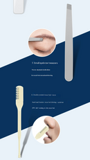 Dark Blue Mini Suitcase Manicure Set - 8-Piece Portable Grooming & Nail Care Travel Kit-8