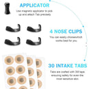 Black Round Anti-snoring Patch Set (30 Pairs of patches) Magnetic Nasal Dilator Kit for Snoring Relief - Reusable Multi-Size Sleep & Sport Breathing Aid-5