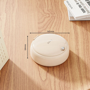 Beige Modern Compact Sewing Kit Organizer - All-in-One with Magnetic Needle Case - 0