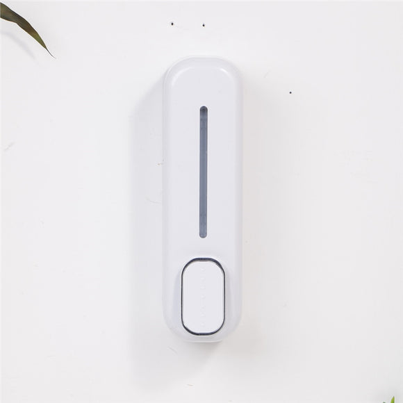 2 Pcs White Modern Wall-Mounted Press Soap Dispenser - 300ml Refillable Pump for Bathroom & Kitchen