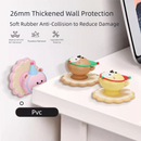 4 Pcs Brown Adorable Bear Wall Protector - Multi-Use Self-Adhesive Door Stopper Bumper-5